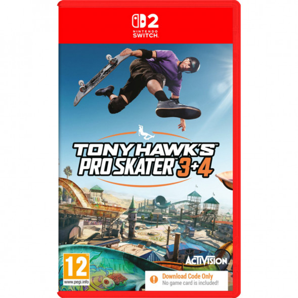 Игра Tony Hawk&amp;#039;s Pro Skater 3+4 (код загрузки) [Nintendo Switch 2, английская версия] в Новороссийске
