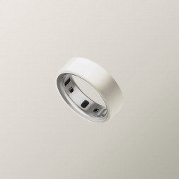 Умное кольцо Oura Ring 4 Ceramic (размер 7), Облако/Cloud