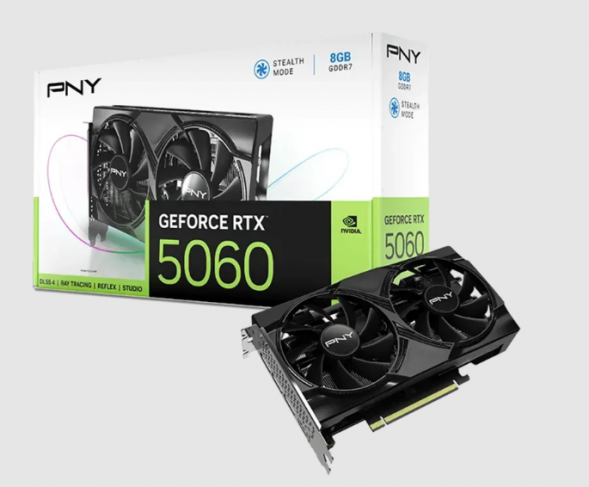 Видеокарта PNY GeForce RTX 5060 OC Dual Fan в Новороссийске