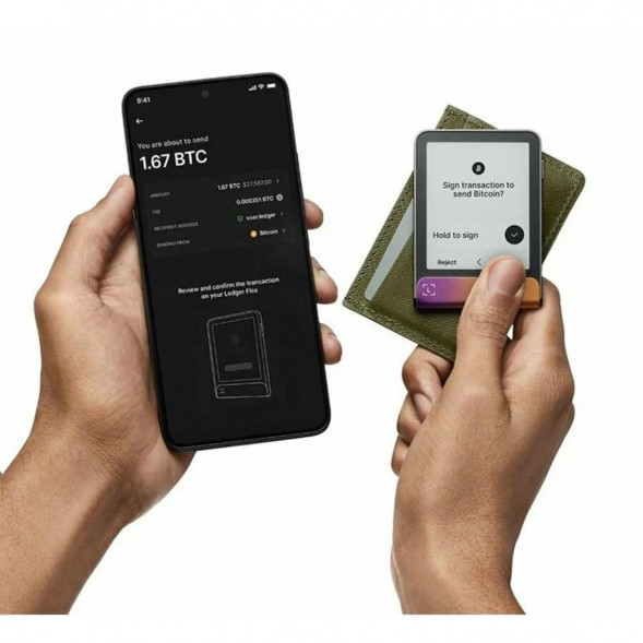 Аппаратный криптокошелек Ledger Flex, Ferro Fuchsia в Новороссийске