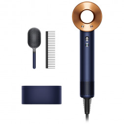 Фен Dyson Supersonic HD07 с набором расчесок, синий/медный