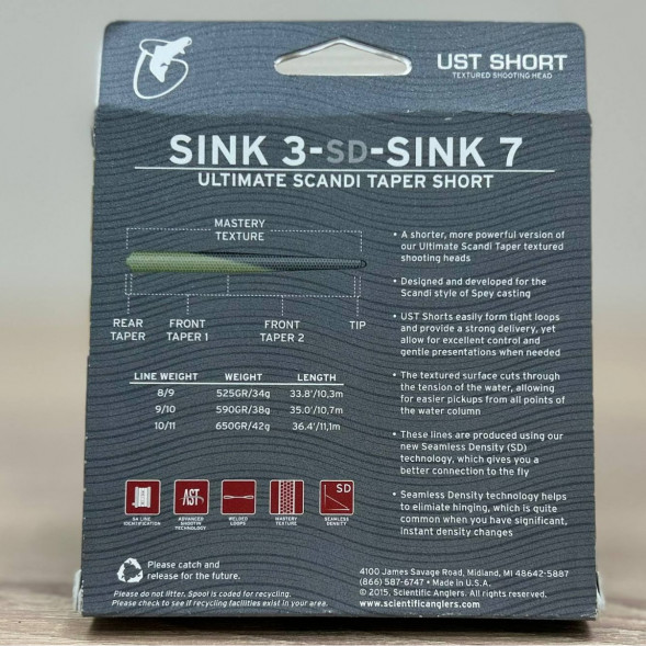 Рыболовная леска Scientific Anglers UST Short St-11/12-S3/S7 Sink 3-CD-Sink 7 132312 в Новороссийске