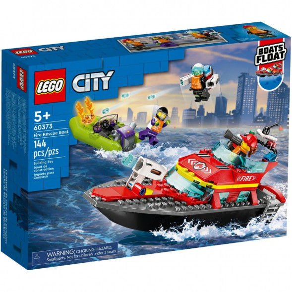 Конструктор LEGO City 60373 &amp;quot;Пожарно-спасательная лодка&amp;quot;, 144 деталей в Новороссийске