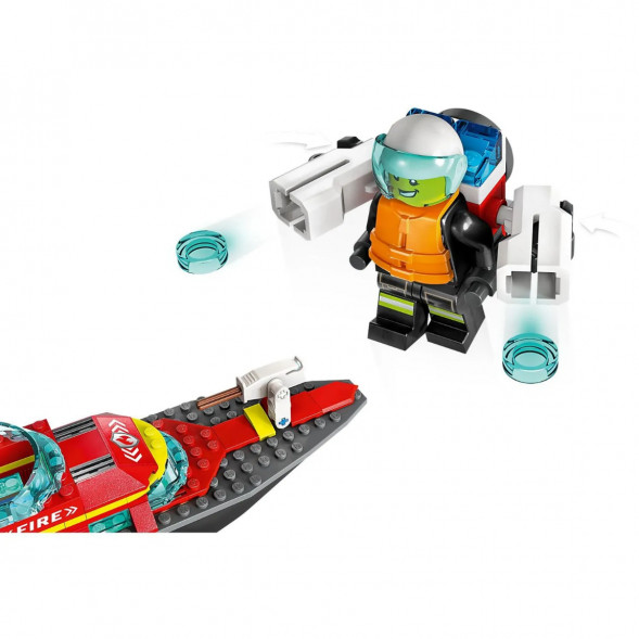 Конструктор LEGO City 60373 &amp;quot;Пожарно-спасательная лодка&amp;quot;, 144 деталей в Новороссийске