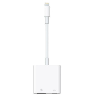 Разъем Apple Lightning - USB/Lightning, белый в Новороссийске