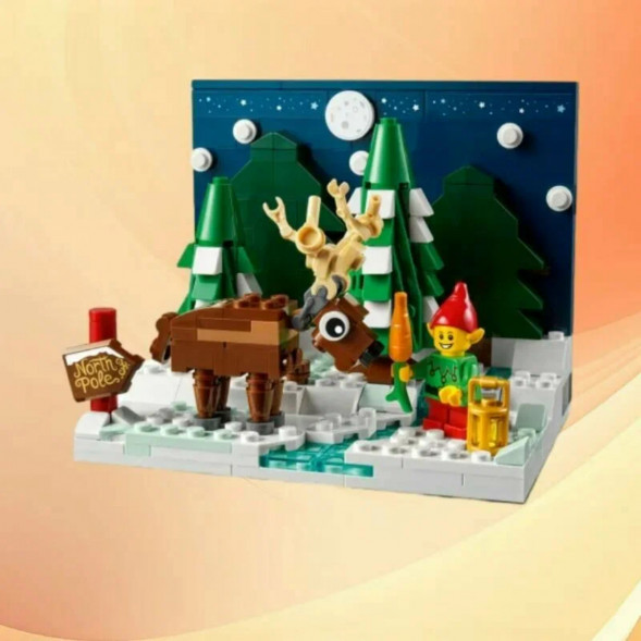 Конструктор LEGO 40484 Перед домом Деда Мороза в Новороссийске